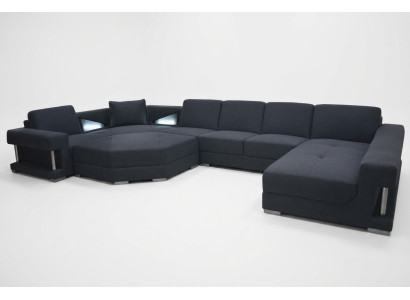 Narożnik Sofa Kanapa Podkładka Narożnik Living Pokój Projektant krajobrazu CouchesTextil A1131-