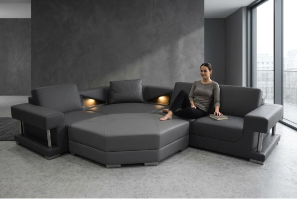Narożnik Sofa Kanapa Podkładka Narożnik Living Landscape Designer Kanapy Włókienniczy A1131 Pokój