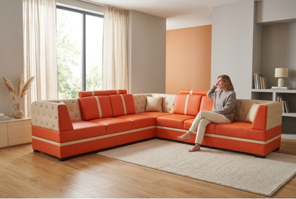 Narożnik Sofa Kanapa Podkładka Narożnik Living Pokój Projektant Krajobrazu Dekoracyjne Kanapy