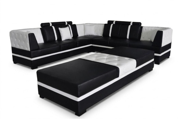 Narożnik Sofa Couch Żywy krajobraz Skóra Couchen Podkładka Narożnik Siedziba Ustawić