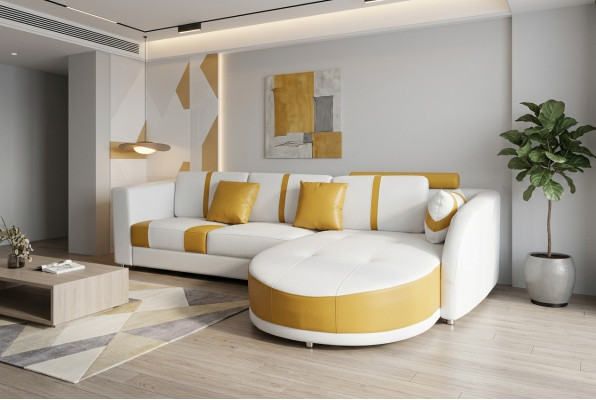 Narożnik Sofa Kanapa Podkładka Narożnik Living Pokój Landscape Deco Designerskie Kanapy