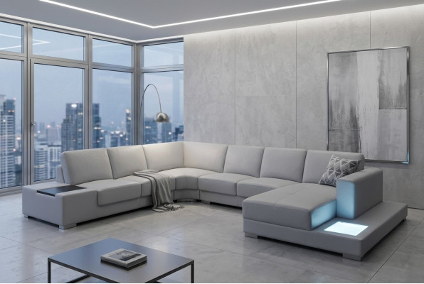 Narożnik Sofa Kanapa Podkładka Narożnik Living Pokój Projektant Krajobrazu Kanapy Włókiennicze