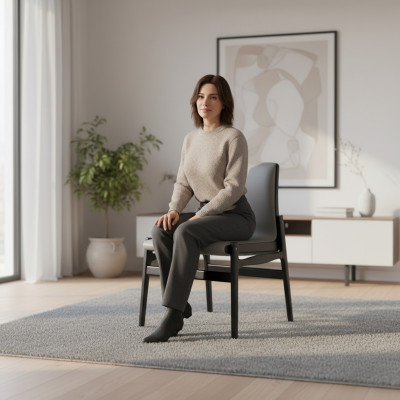 Design Krzesło Lehn Krzesła Podkładka Jadalnia Pokój Pokój Fotel Lounge Club Meble Kuchnia