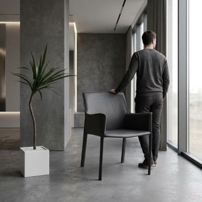 Design Lehn Krzesła Podkładka Jadalnia Pokój Club Kuchnia Lounge Living Meble Krzesło Fotel