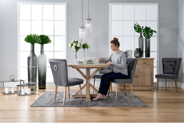 Klasyczny design Stół okrągły Okrągły Tabela Drewno stoły 110/140 cm jadalnia Nowość