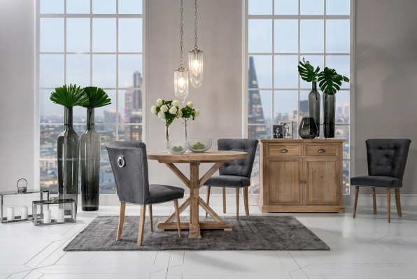 Klasyczny design Stół okrągły Okrągły Tabela Drewno stoły 110/140 cm jadalnia Nowość
