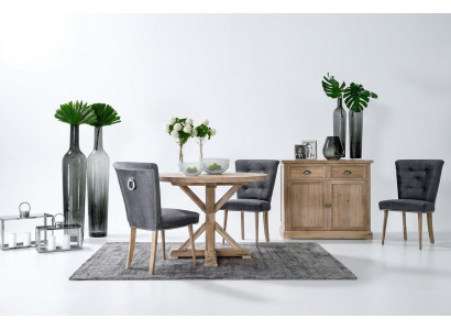 Klasyczny design Stół okrągły Okrągły Tabela Drewno stoły 110/140 cm jadalnia Nowość
