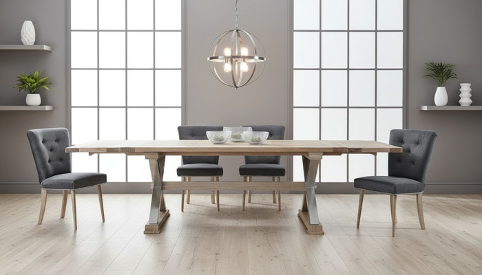 jadalnia Drewno stoły Zestaw do jadalni Krzesło Grupa New Tabela 4 Design
