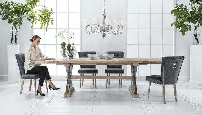 Design jadalnia Stół obiadowy Tabela 8 Fotel Krzesło Lehn Krzesła Oryginalny Drewno