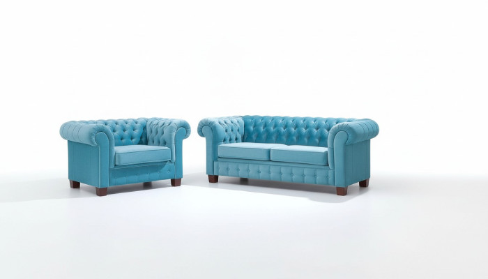 Skórzana sofa w stylu designu z tapicerką, zestaw 3+1+1, sofy z eko skóry.