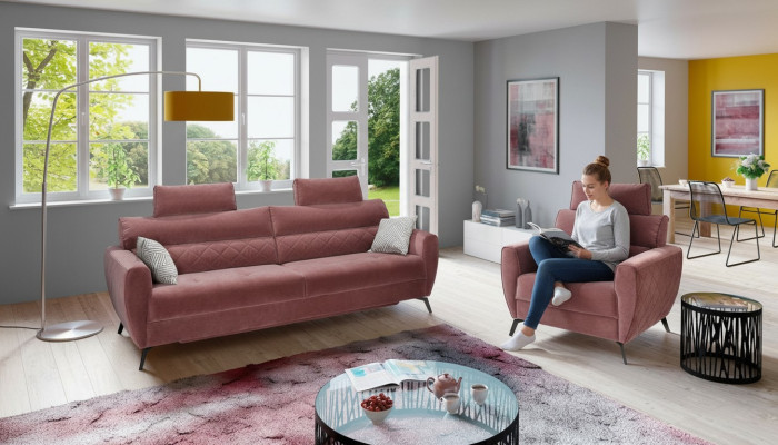 Leder Design Sofa Tapicerka Fotel Kanapa Zestaw 3+2+2 Skórzane Sofy Nowe Sofa