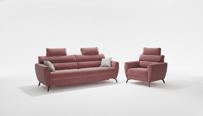 Leder Design Sofa Tapicerka Fotel Kanapa Zestaw 3+2+2 Skórzane Sofy Nowe Sofa