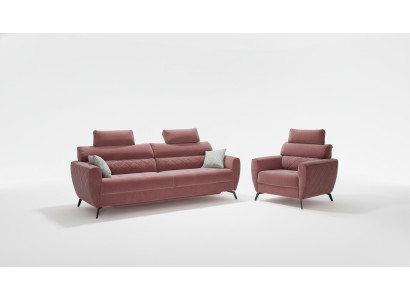 Leder Design Sofa Tapicerka Fotel Kanapa Zestaw 3+2+2 Skórzane Sofy Nowe Sofa