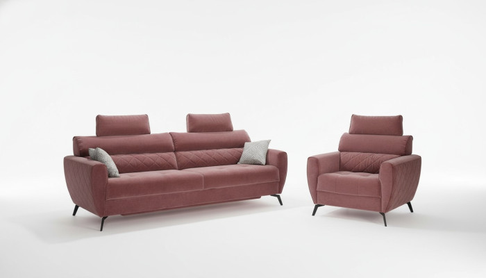 Sofa trzyosobowa Podkładka Design sofa Siedziba Sofy trzyosobowe Pokój Meble Modern Skóra