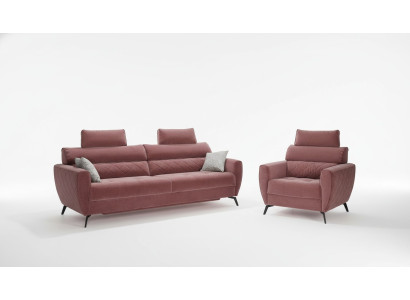 Sofa trzyosobowa Podkładka Design sofa Siedziba Sofy trzyosobowe Pokój Meble Modern Skóra