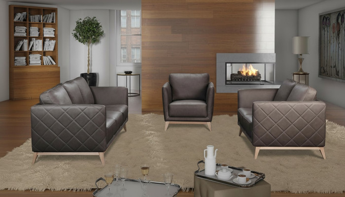 Skóra Design Couch Podkładka Siedziba 3+1+1 Ustawić Sofa Obcios sztuczna skóra