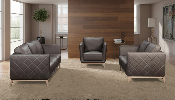 Zestaw sofowy Zestaw 3+1 miejsce do siedzenia Skóra Kanapa Sofa Podkładka Ustawić Sofy