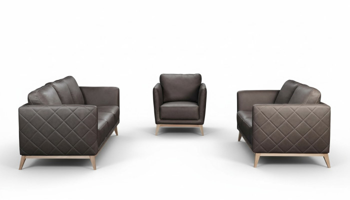 Zestaw sofowy Zestaw 3+1 miejsce do siedzenia Skóra Kanapa Sofa Podkładka Ustawić Sofy