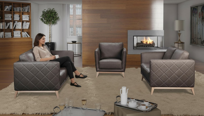 Skóra Design Couch Podkładka Siedziba Ustawić Sofa Obcios sztuczna skóra 3+2+2 Nowość