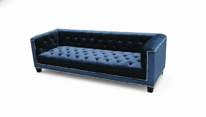 Elegancka designerska kanapa Podkładka Chesterfield sofa kanapy sofy trzyosobowe Aksamit