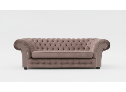 Sofa 3 miejsce do siedzenia Material Design Couch Podkładka Sofy Włókienniczy Modern Chesterfield Beige