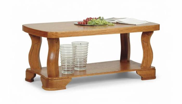 Praca oryginalna fizyczna Drewno Sofa Side stoły Classic Living Room Tabela