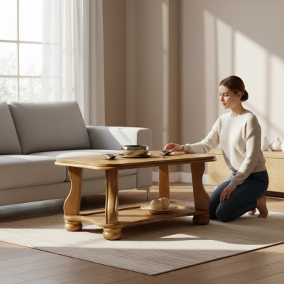 stolik kawowy Praca oryginalny drewno Sofa stoły salon Tabela Side