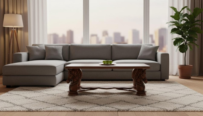 Praca fizyczna salon Tabela Classic Couch stoły Drewno Rzeźbione