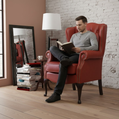 EarsFotel Fotel Club Television Krzesło Podkładka Sofa 1 miejsce siedzące Relaks Chesterfield