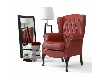 EarsFotel Fotel Club Television Krzesło Podkładka Sofa 1 miejsce siedzące Relaks Chesterfield