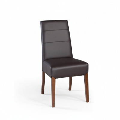 Zestaw 4x Krzesło do jadalni Skóra Solidne drewno Krzesło Designerskie krzesła do jadalni Krzesła