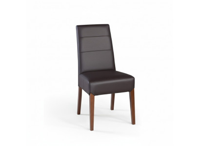Zestaw 4x Krzesło do jadalni Skóra Solidne drewno Krzesło Designerskie krzesła do jadalni Krzesła