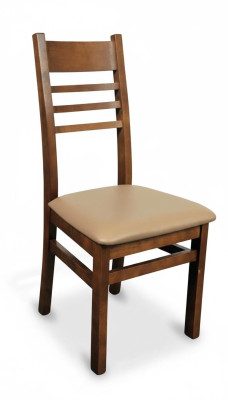 Skóra Zestaw 4x Solidne drewno Krzesło krzesło do jadalni Designerskie krzesła do jadalni Krzesła Nowość