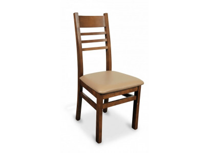 Skóra Zestaw 4x Solidne drewno Krzesło krzesło do jadalni Designerskie krzesła do jadalni Krzesła Nowość