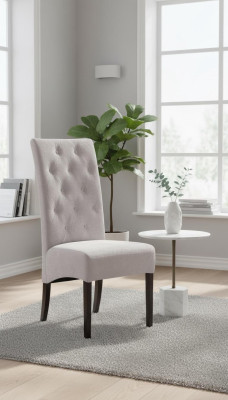 Zestaw 2x designerskich krzeseł Chesterfield Solidne drewno Krzesło designerskie krzesła do jadalni