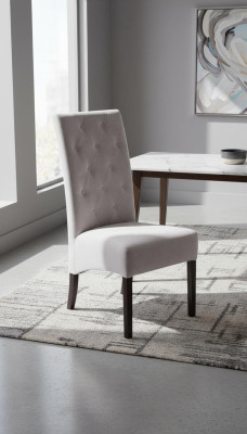 Zestaw 8x Chesterfield designerskie krzesło do jadalni Solidne drewno Krzesło designerska podkładka