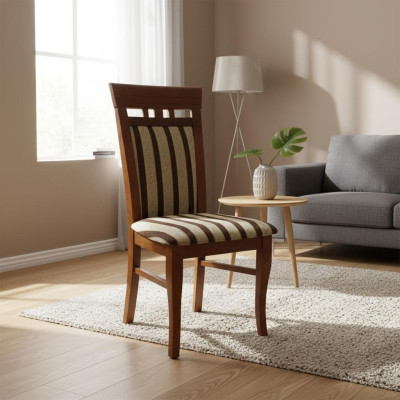 Zestaw 2x Materiał Solidne drewno Krzesło Grupa Design Krzesła Dining Lehn New Living