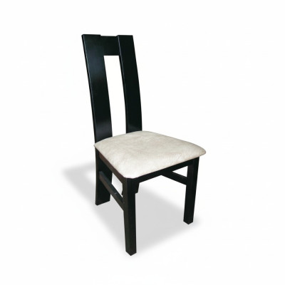 Design Krzesło Zestaw 2x Fotel Drewno Włókienniczy Podkładka Krzesła Gastro Material jadalnia