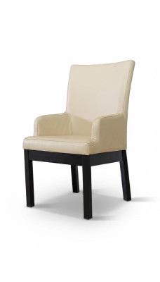 Design Fotel Zestaw Podkładek 2x Krzesło Drewno 100% Skóra Krzesła Gastro jadalnia
