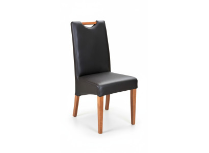 Design Fotel Zestaw Podkładek 2x Krzesło Drewno 100% Skóra Krzesła jadalnia Nowość