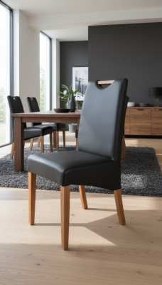 Design Krzesło Grupa 6x Krzesła Zestaw Fotel 100% Skóra Nowa jadalnia