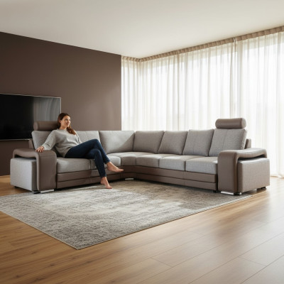 Materiał w kształcie litery L Narożnikowa kanapa Żywy krajobraz Podkładka Narożnik Sofa Kanapa Siedziba Ustawić