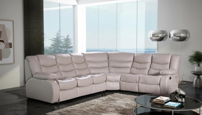Narożnik kanapa Żywy krajobraz Podkładka Narożnik Sofa Couch Ustawić Siedziba Modern Skóra