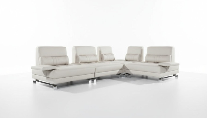 Narożnik kanapa Żywy krajobraz Podkładka Narożnik Sofa Siedziba Ustawić Modern 100% Skóra Couch