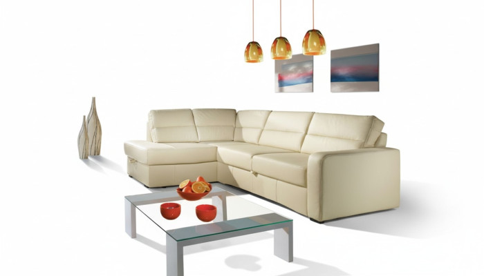 Narożnik kanapa Żywy krajobraz Narożnik 100% Skóra Sofa Siedziba Ustawić Modern