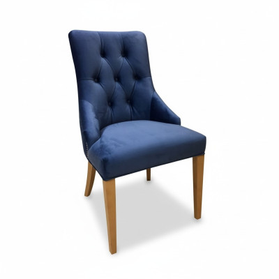 Fotel Drewno Lehn Chesterfield Krzesło Skóra Podkładka Grupa Gastro 8x kpl