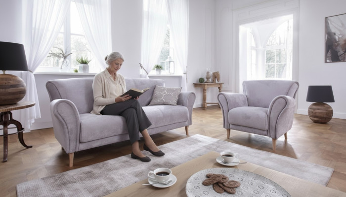 Sofa 3 miejsce do siedzenia Sofy Kanapa Podkładka Ustawić Modern Couches Materiał Siedziba