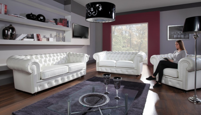 Zestaw sofowy Chesterfield 3+2 miejsce do siedzenia Sofa Siedziba Podkładka Klasyczna Couches