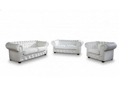 Zestaw sofowy Chesterfield 3+2 miejsce do siedzenia Sofa Siedziba Podkładka Klasyczna Couches