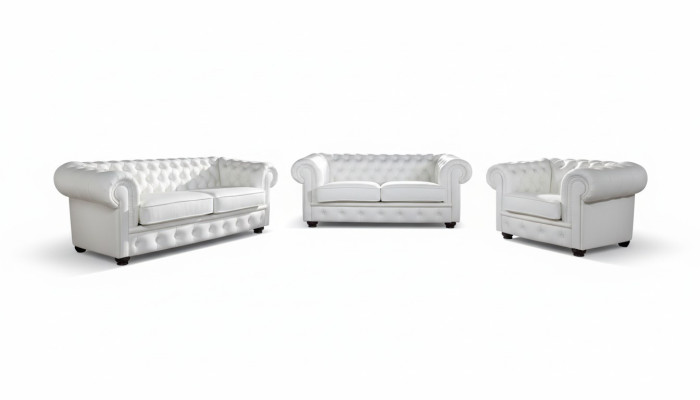 Sofa 3 miejsce do siedzenia Chesterfield Design Relaks Sofy Podkładka Modern Couches